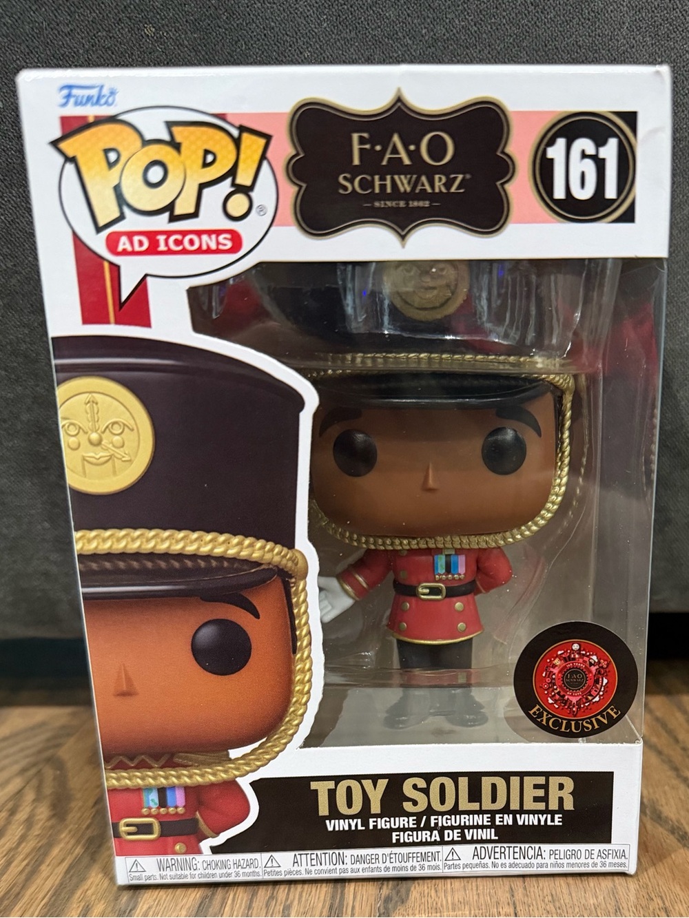 Funko Pop! FAO Schwarz Toy Soldier Figure in Red and Black with Gold Trim